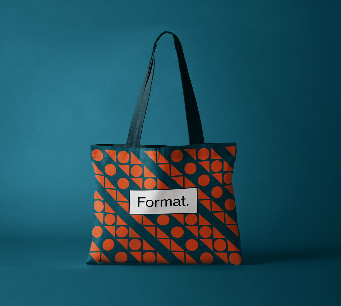 Totebag with Format logo and pattern